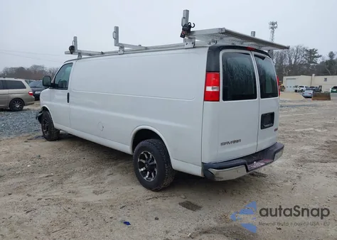 2020 GMC Savana Cargo Rwd 3500 Extended Wheelbase Work Van from USA, damaged, VIN 1GTZ7HFPXL1210691